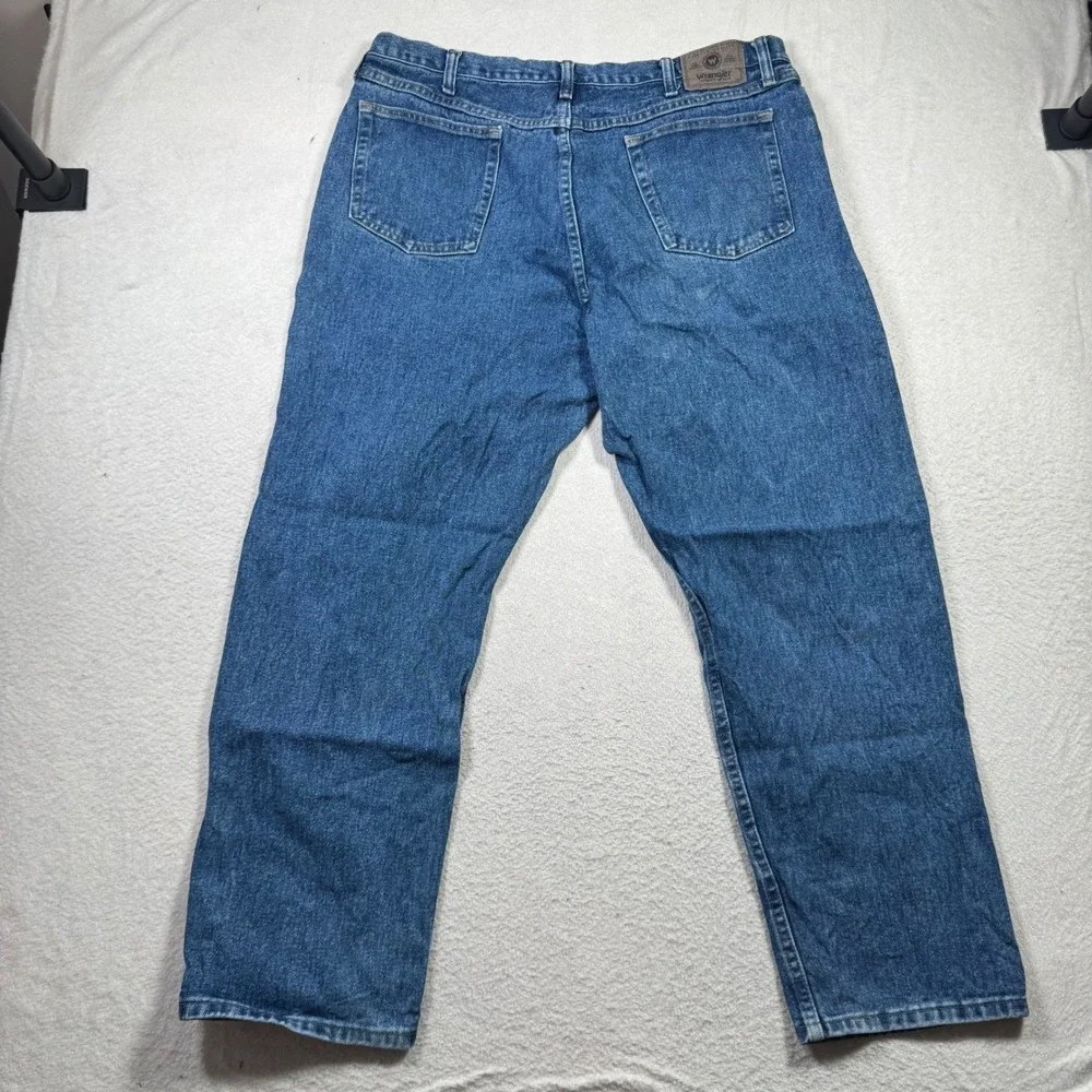 Wrangler Jeans Mens 40x30 Blue Good Five Star Premium Denim Straight Leg 9760WDR